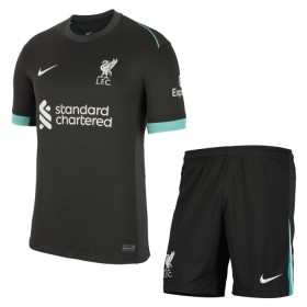Virallinen pelipaita Liverpool Vieras 2024-25 Lyhythihainen - Lasten ( + Lyhyet housut )